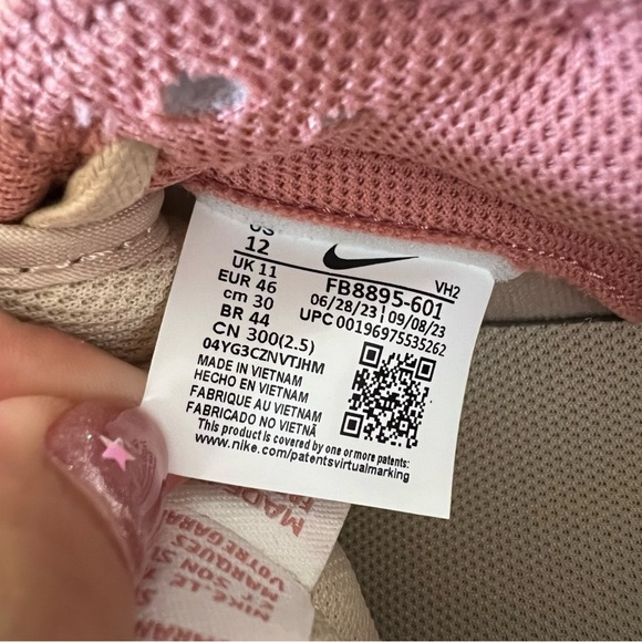 ✔️New✔️ NIKE Dunk Low Retro PRM Red Stardust - Picture 10 of 12